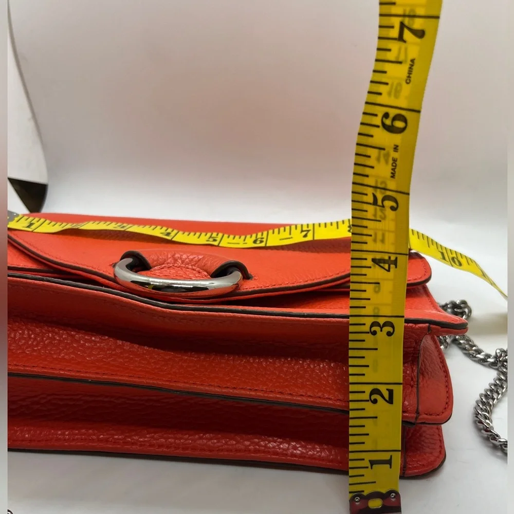 Banana Republic structured leather crossbody shoulder chic bag in Orange
